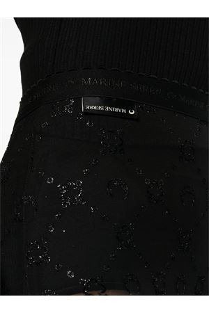 Collant in rete nero MARINE SERRE | WUW034ACJER0005BK99